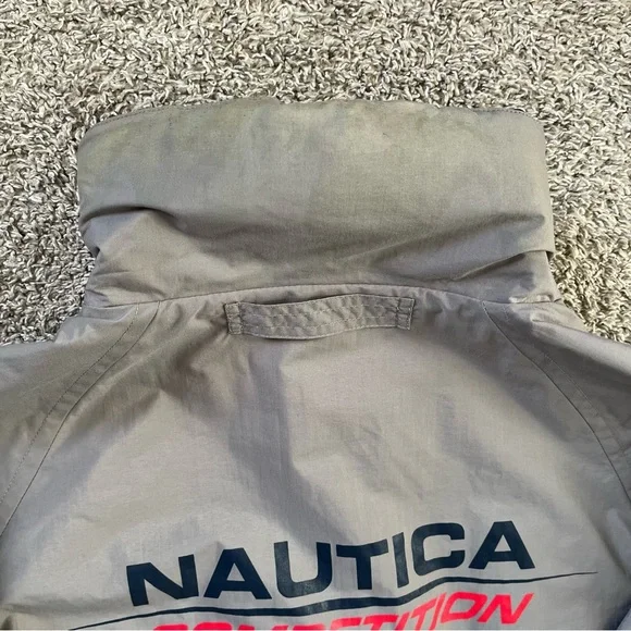 🔴Nautica Reversible Jacket Size Medium Gray And Yellow Wu-Tang